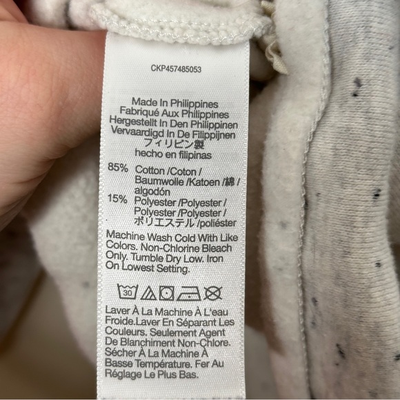 MADEWELL MWL Betterterry Relaxed Turtleneck Sweatshirt White Dongeal {Z6} - Picture 7 of 8